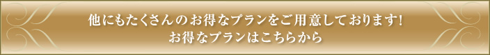 他にもたくさんのお得なプランをご用意しております！ お得なプランはこちらから
