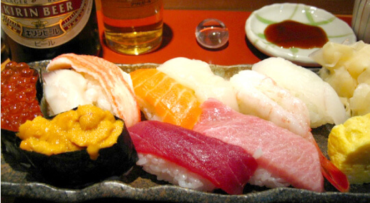 ランチは海鮮もの有名な寿司屋通りで贅沢をたっぷりと