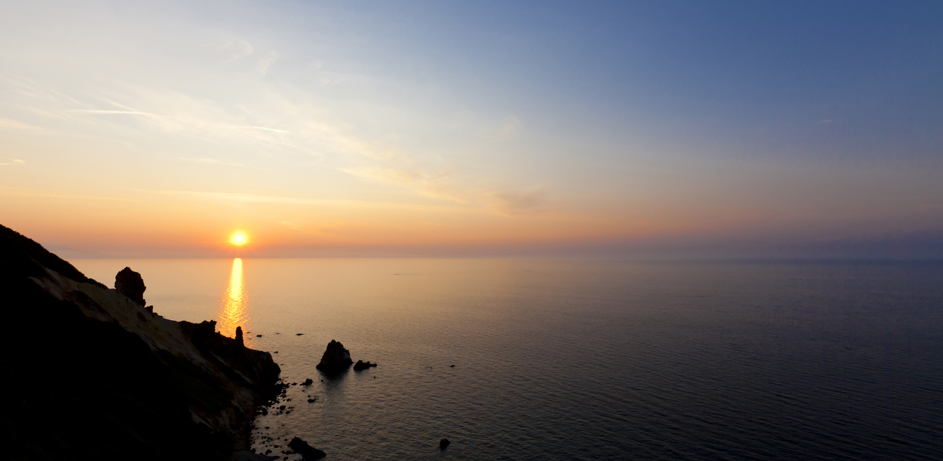 夕日の季節が来ました