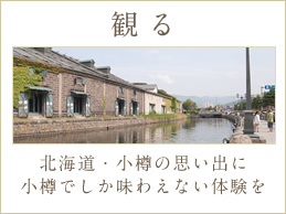 観る 北海道・小樽の思い出に小樽でしか味わえない体験を