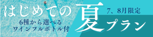 はじめての夏プラン